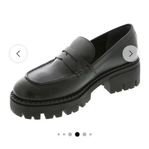 Free People Black Chunky Loafers